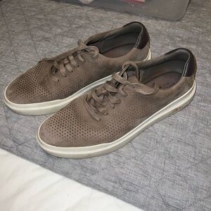 Men's Suede Grey Leather Sneakers